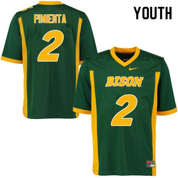 Youth #2 Cordell Pimienta North Dakota State Bison College Football Jerseys Sale-Green
